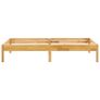 Bed Frame Solid Oak Wood 100x200 cm Image 5