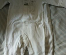NEXT BNWT 3pk Sleepsuits up to 3mths