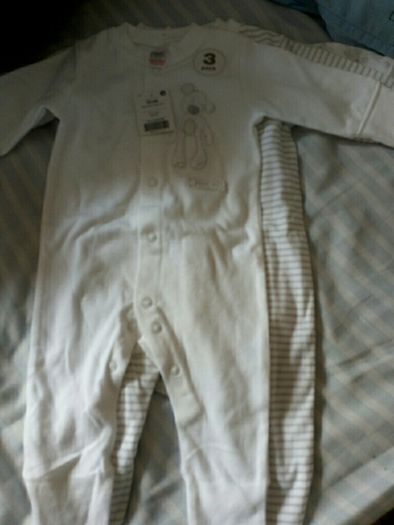 NEXT BNWT 3pk Sleepsuits up to 3mths