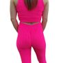 Pink Neon set Tik tok leggins and top Image 6