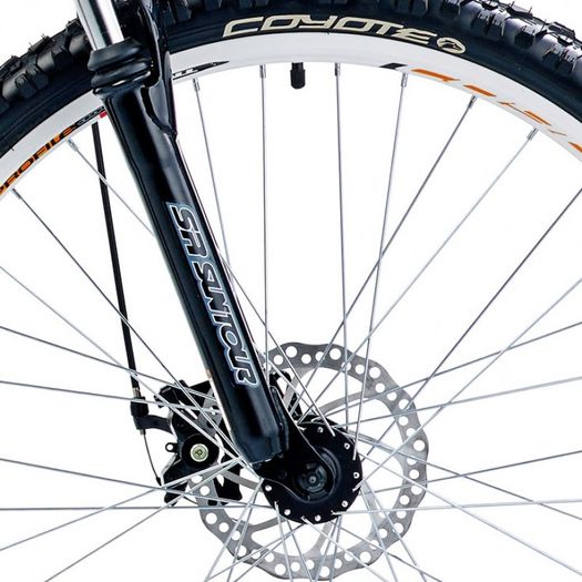 18" Coyote Minnesota Gents Alloy FS Disc, 24 Speed, White/Black