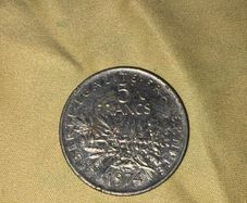 1974 5 Franc French Coin