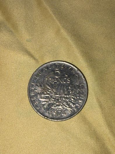 1974 5 Franc French Coin