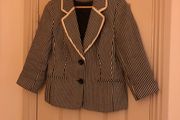 Navy and white striped jacket