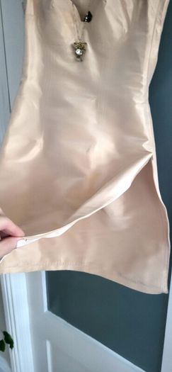 Marios Schwab contemporary natural bodycon Sz S (Fit 8-10UK) - Rrp 495 (New)