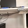 Electric sit to stand desk,chair and cabinet. Image 5