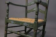 Dutch Vintage Ladderback Rocking Chair