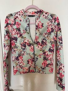 Boohoo Floral Bomber Jacket
