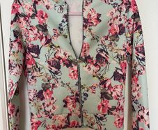 Boohoo Floral Bomber Jacket