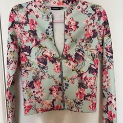 Boohoo Floral Bomber Jacket