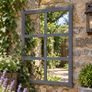 Antique Style Cast Iron Barn Window Frame Image 2