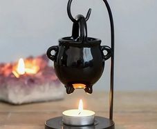3in1 Set: Witchy Tea Light Holder & Aroma Oil Burner - unique gift