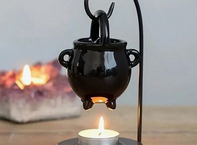 3in1 Set: Witchy Tea Light Holder & Aroma Oil Burner - unique gift