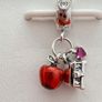 Pandora Disney Snow White apple and heart dangle charm Image 3