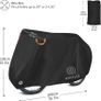 Bike Cover for 2 Bikes, Waterproof Bike Covers for Outside Storage, 190T Nylon Waterproof Bicycle Cover Anti Dust Rain UV Protection for Mountain Bike and Road Bike with Lock-holes Storage Bag Image 2