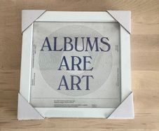 Urban Outfitters USA 7 inch Vinyl Frame Real Glass Solid Wood White New