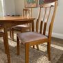 Vintage Mid Century Teak Extending Dining Table + 4 Chairs Image 3