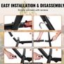 Portable Hammock Stand, 450lbs Capacity Steel Hammock Stand for 2 Person, Heavy Duty Adjustable Hooks Hammock Frame Fits 9.5-12.6 ft Hammocks, Space Saving with Carrying Bag for Outdoor or Indoor Image 3