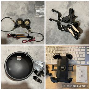 Motorcycle parts and accessories for custom cafe racer scrambler bike