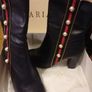 MARIAN Navy pearl boots uk6 Image 2
