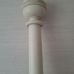 Light Cream Wooden Curtain Pole Size 196cm Long