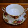 Old Country Roses - Made in England Soup Cup by Royal Albert With Two Handles Image 3