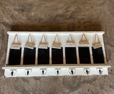 7 Day Blackboard and Hook Rack