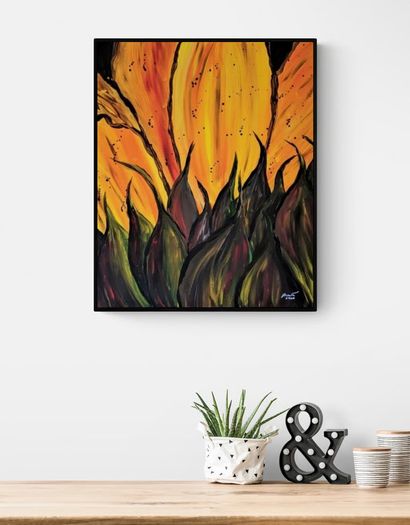 Original hand paint picture, painting by Strzala