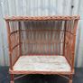 Vintage cane kitsch dry bar, sidetable, bedside table c1960 Image 4