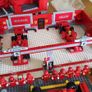 Rare Michael Schumacher/Felipe Massa Lego Garage Image 4
