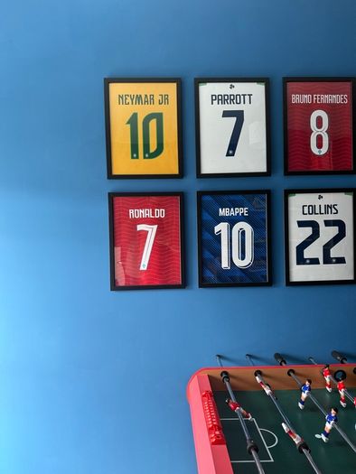Kids football jersey picture frames