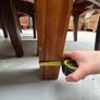 West Elm dining table in acacia wood Image 5