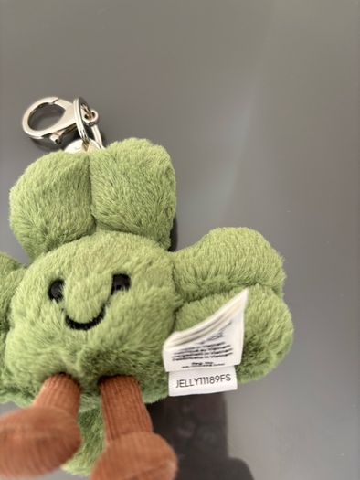 Jellycat Amuseables Siofra Shamrock Bag Charm 10cm