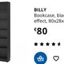 Bookshelves IKEA Billy black tall great condition Image 2