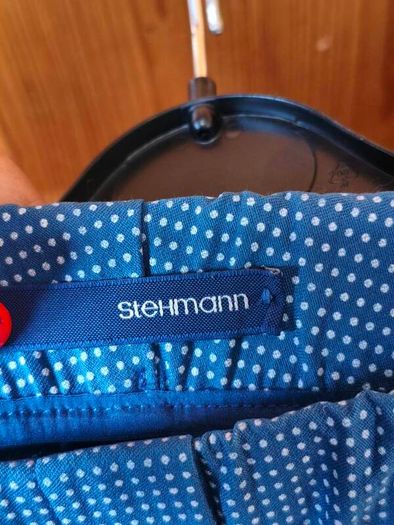 Blue polka dot Stehmann trousers