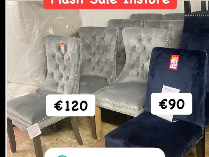 Dining  tables and chairs at the Outlet Store in Kimmage
