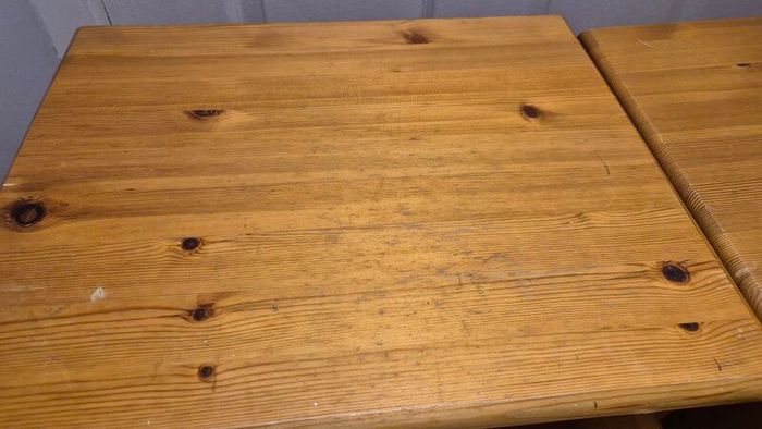 Pair of Solid Pine 3-Drawer Lockers