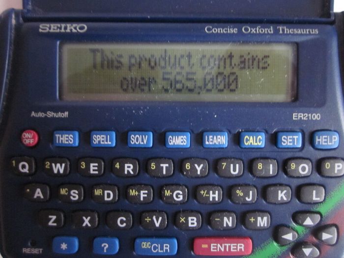 Seiko ER2100 Concise Oxford Thesaurus Fully Tested And Working Handheld