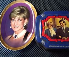 Lady diana collector plate & tean cannister
