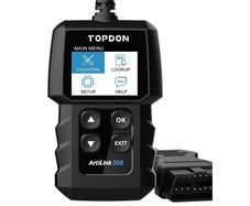 Topdon ArtiLink AL300 OBD2 Code Reader Full OBD2 Functions Read/Clear Codes to Turn off the Check Engine Light Check I/M Readiness Status for Smog Test Read VIN/Data Stream