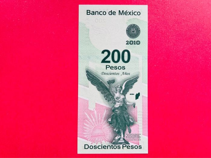 Mexico  200  Pesos  2008  Scarce Pick 129. Commemorative Issue ( Uncirculated )