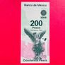 Mexico  200  Pesos  2008  Scarce Pick 129. Commemorative Issue ( Uncirculated ) Image 2