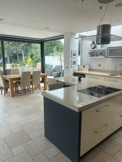 Cream High Gloss Kitchen