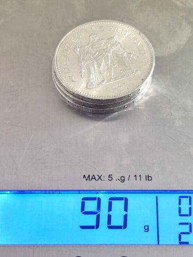 50 Francs Hercules silver coin