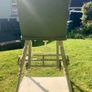 1950s Solid Wood Upholstered Highchair Image 7