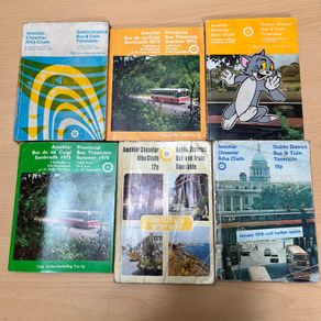 Dublin Bus \ Provincial Timetables with Maps - all different 1972-1978