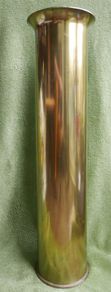 Vintage Large WW2 Brass round shell. 37inch Gun Round. Marked 1939. (67.5cm in length)