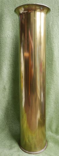 Vintage Large WW2 Brass round shell. 37inch Gun Round. Marked 1939. (67.5cm in length)