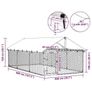 Outdoor Dog Kennel with Roof 400x200x150 cm Image 4