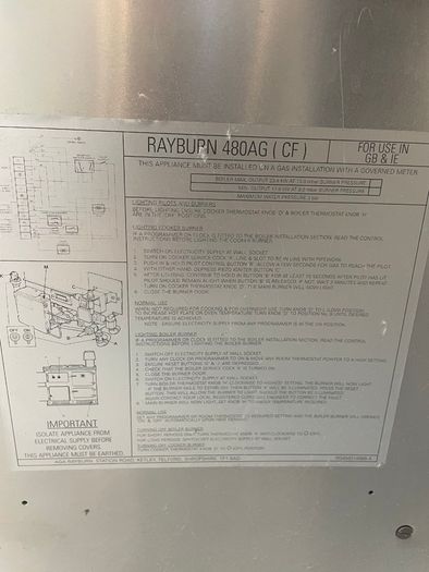 Rayburn 480AG Central Heating,Hot Water and Oven Model